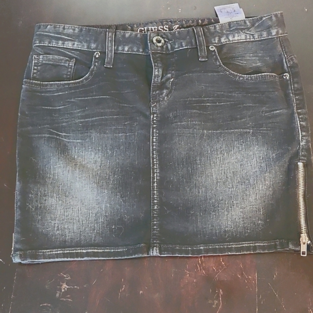 Guess jeans black mini skirt  size 26